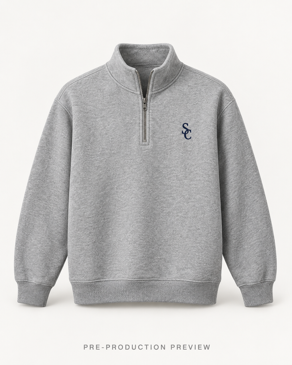 Generated pre-production front preview of Southerly Quarter-Zip Sweatshirt 011.
