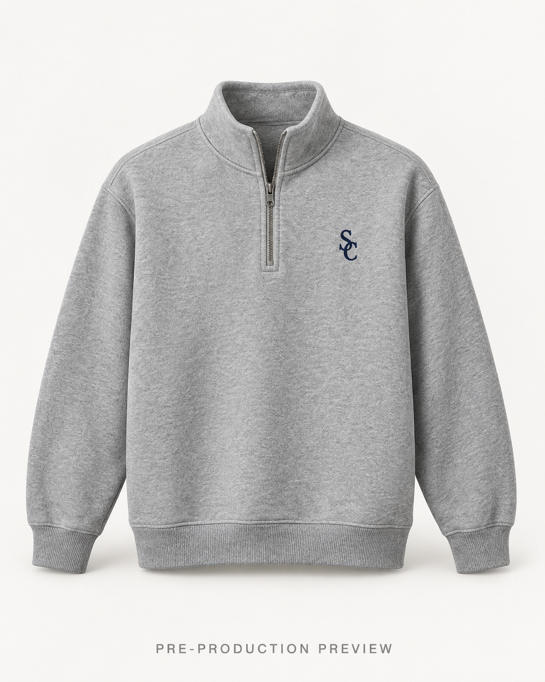 Generated pre-production front preview of Southerly Quarter-Zip Sweatshirt 011.