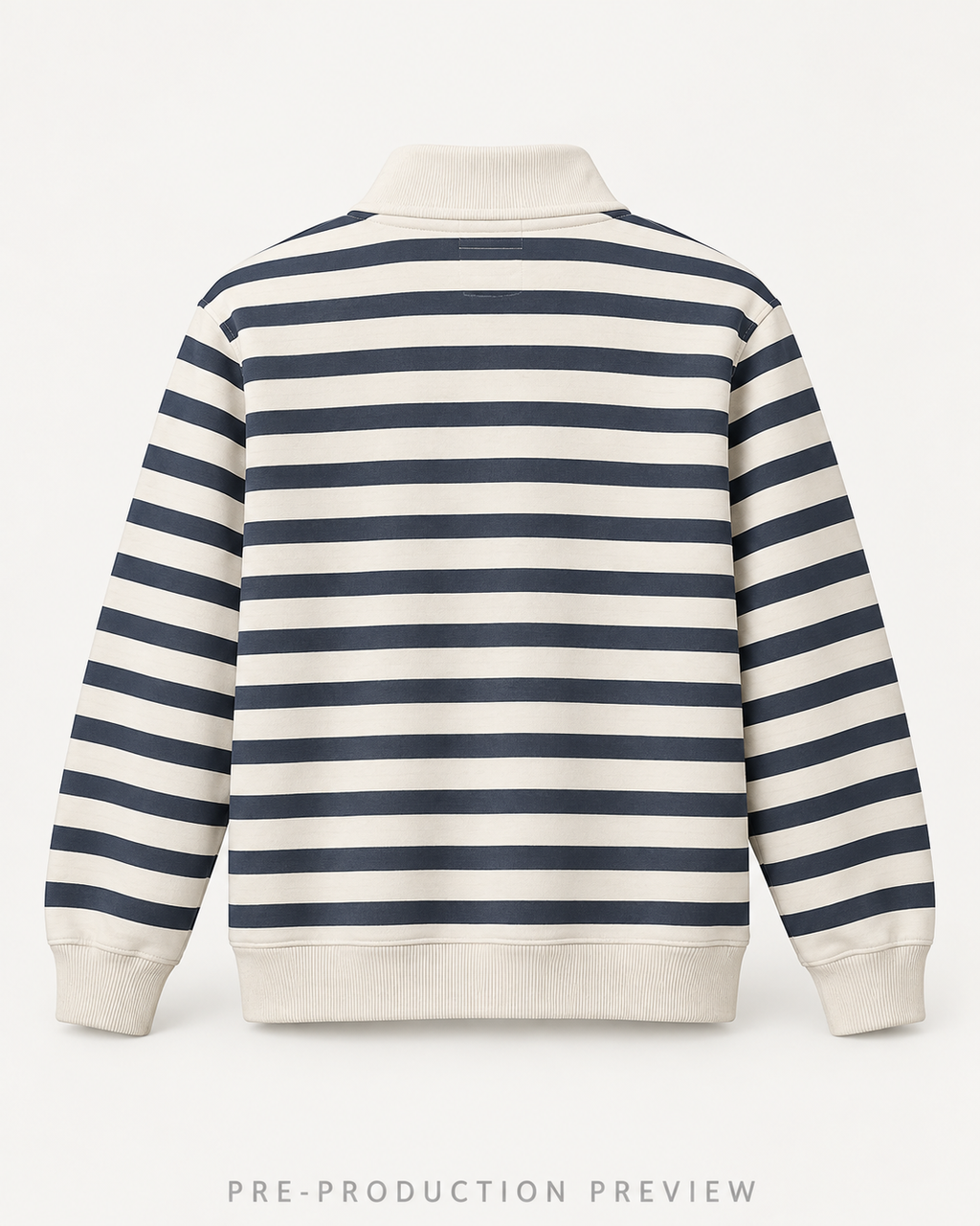 Generated pre-production back preview of Southerly Striped Zip Layer 012.