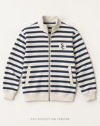 Generated pre-production flat lay preview of Southerly Striped Zip Layer 012.