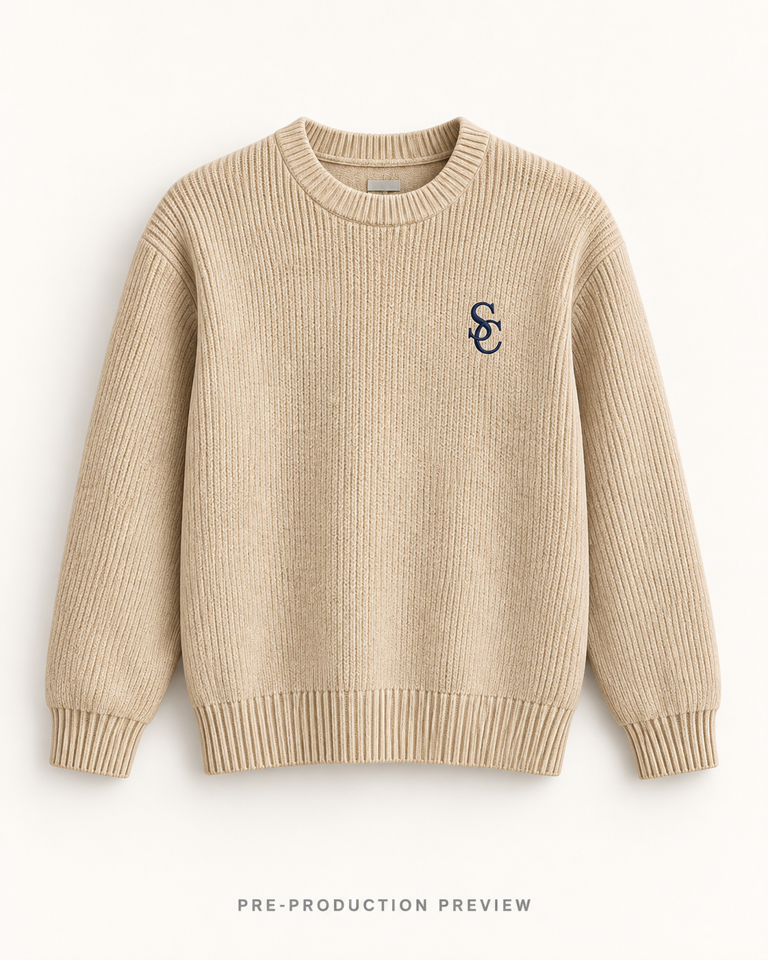 Generated pre-production front preview of Southerly Crew Knit 015.