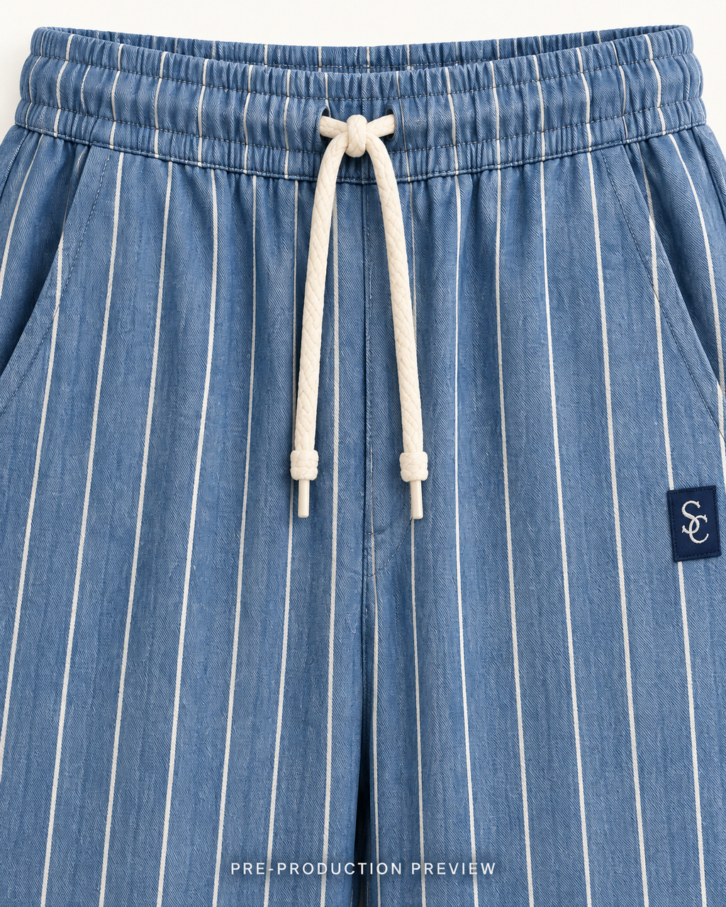 Generated pre-production artwork detail preview of Southerly Linen Trouser 016.
