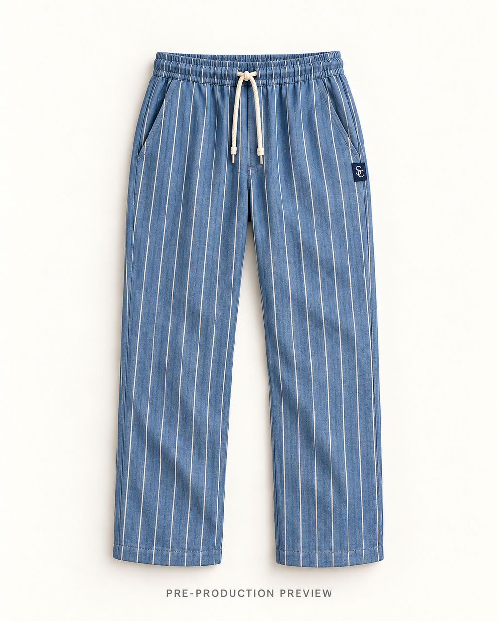 Generated pre-production flat lay preview of Southerly Linen Trouser 016.