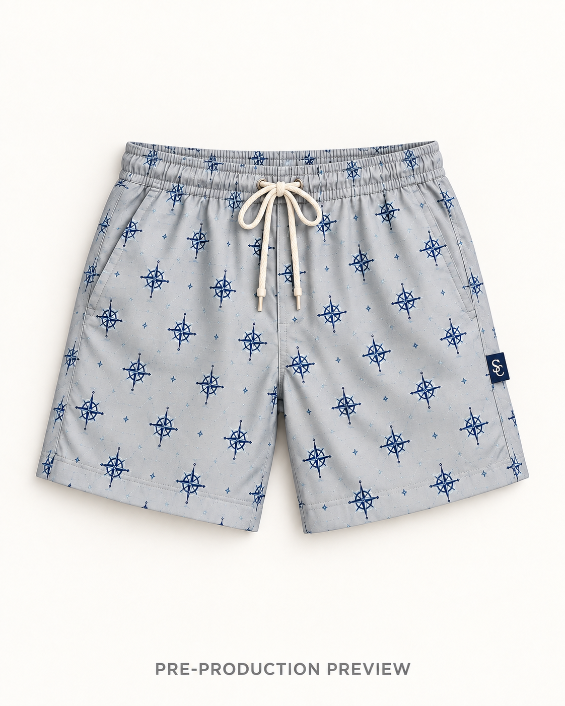 Generated pre-production flat lay preview of Southerly Swim Short 019.