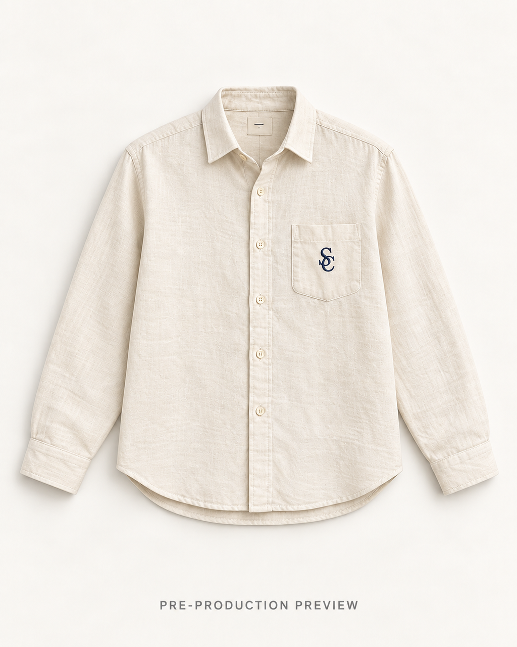 Generated pre-production flat lay preview of Southerly Summer Shirt 020.