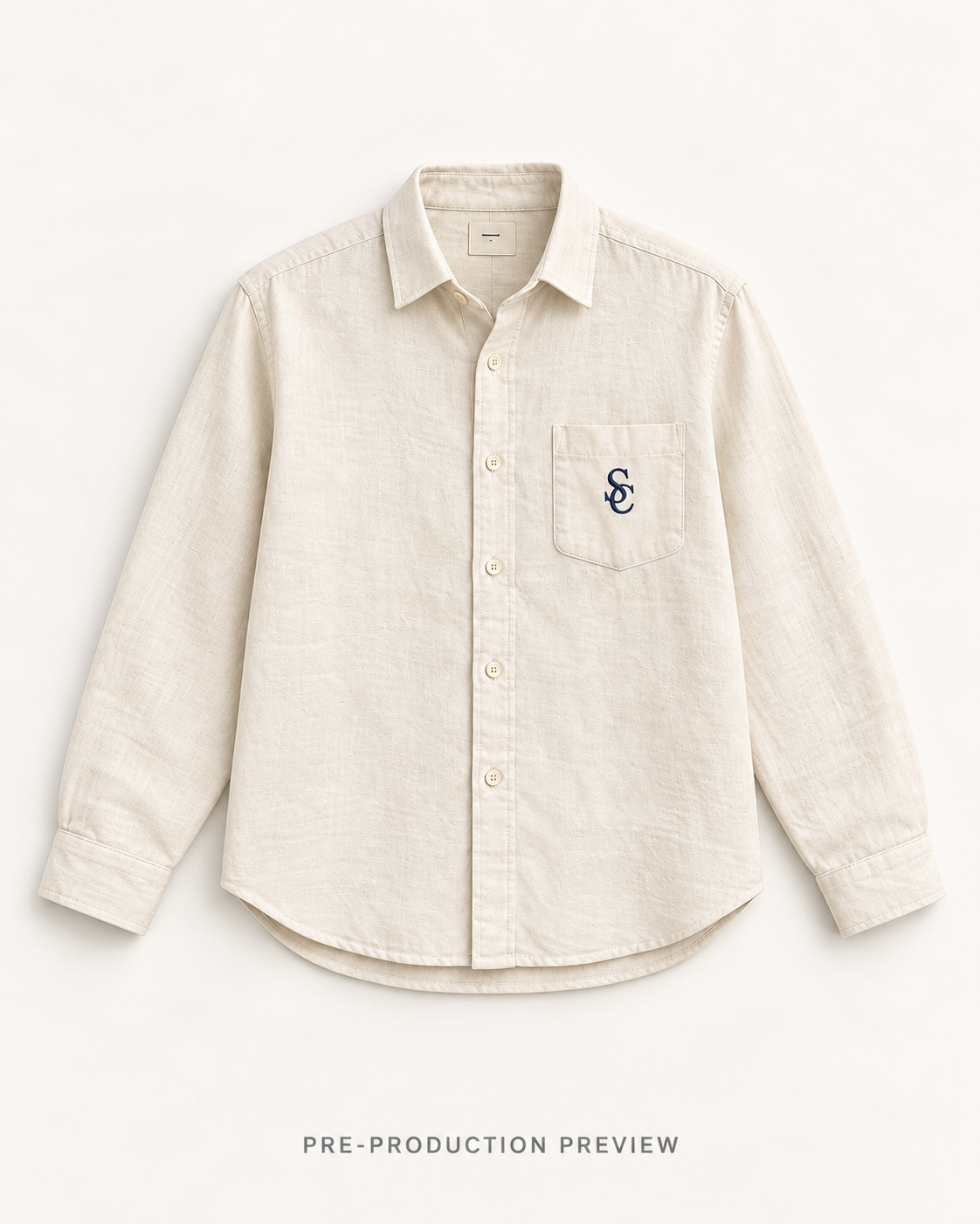 Generated pre-production flat lay preview of Southerly Summer Shirt 020.