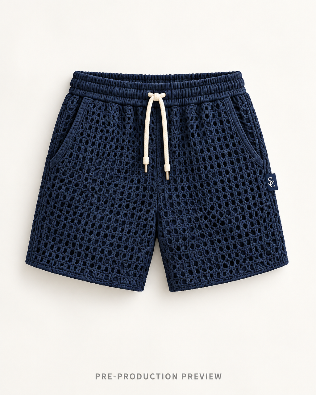 Generated pre-production front preview of Southerly Crochet Short 021.