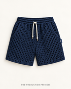 Generated pre-production flat lay preview of Southerly Crochet Short 021.