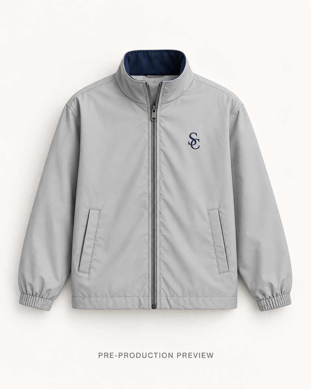 Generated pre-production front preview of Southerly Reversible Rain Shell 022.