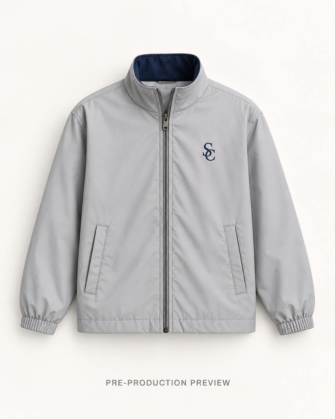 Generated pre-production front preview of Southerly Reversible Rain Shell 022.