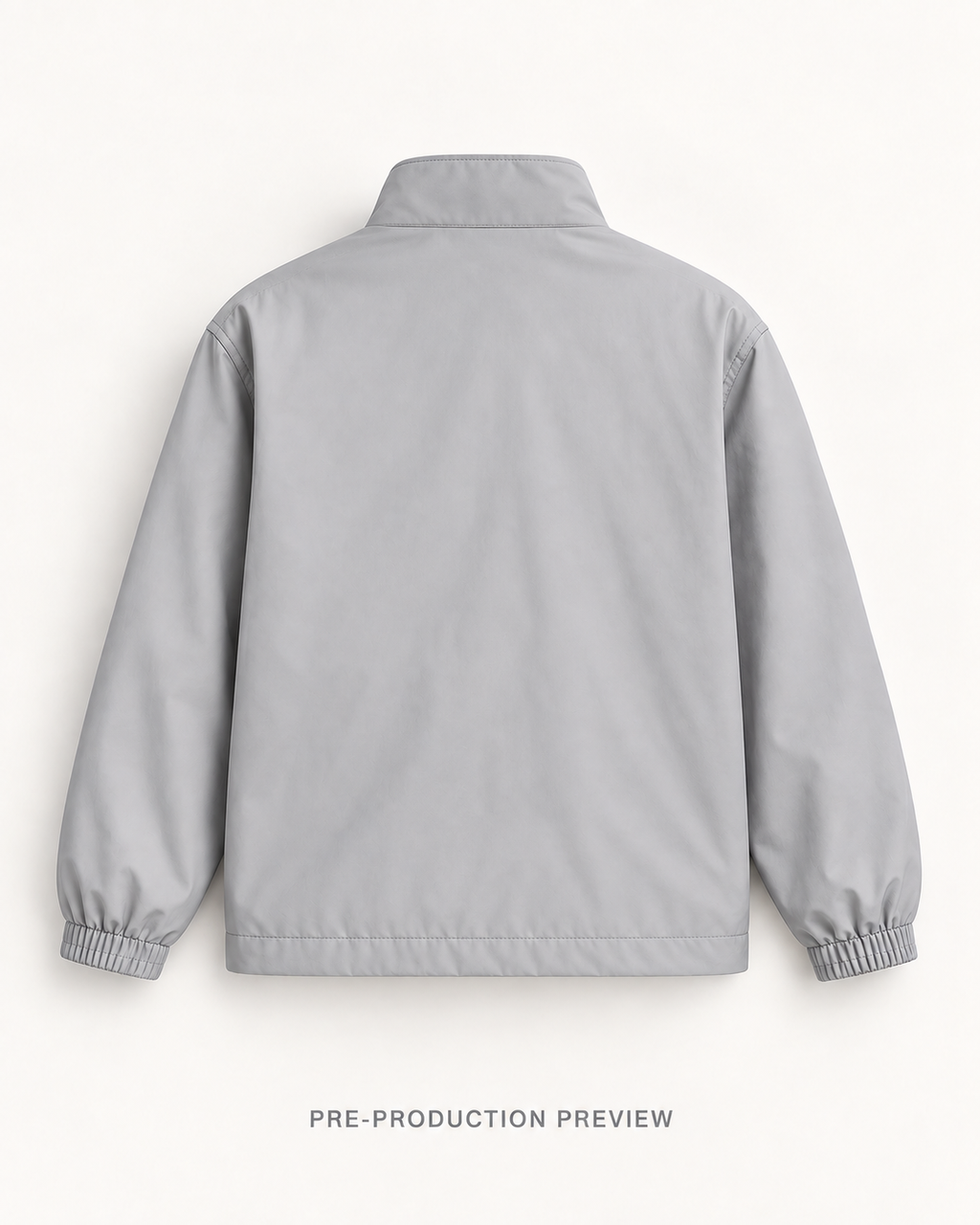 Generated pre-production back preview of Southerly Reversible Rain Shell 022.