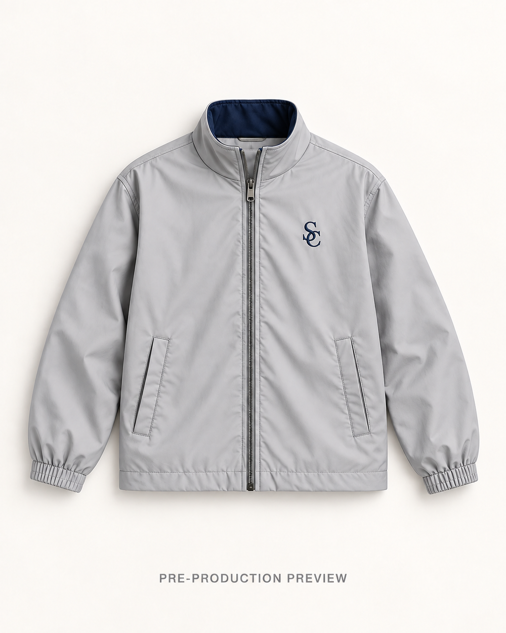 Generated pre-production flat lay preview of Southerly Reversible Rain Shell 022.