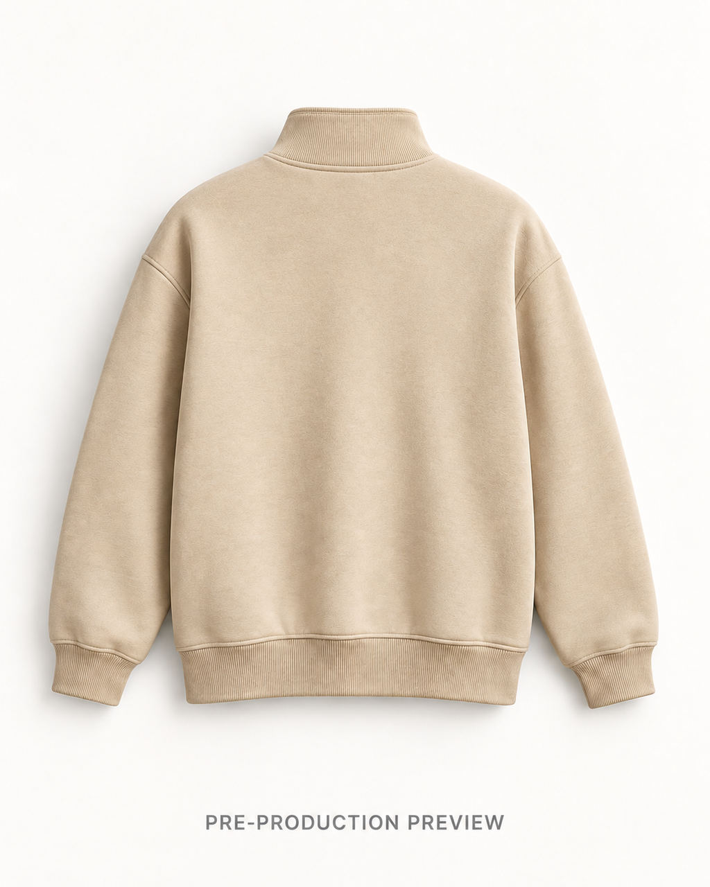 Generated pre-production back preview of Southerly Quarter-Zip Sweatshirt 023.