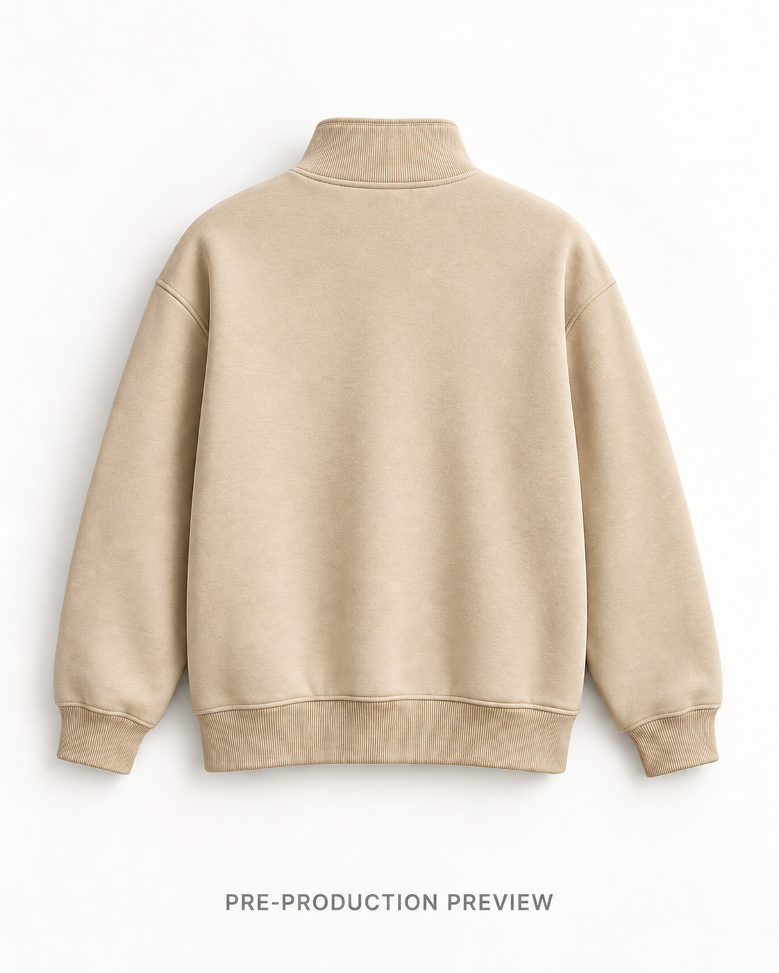 Generated pre-production back preview of Southerly Quarter-Zip Sweatshirt 023.