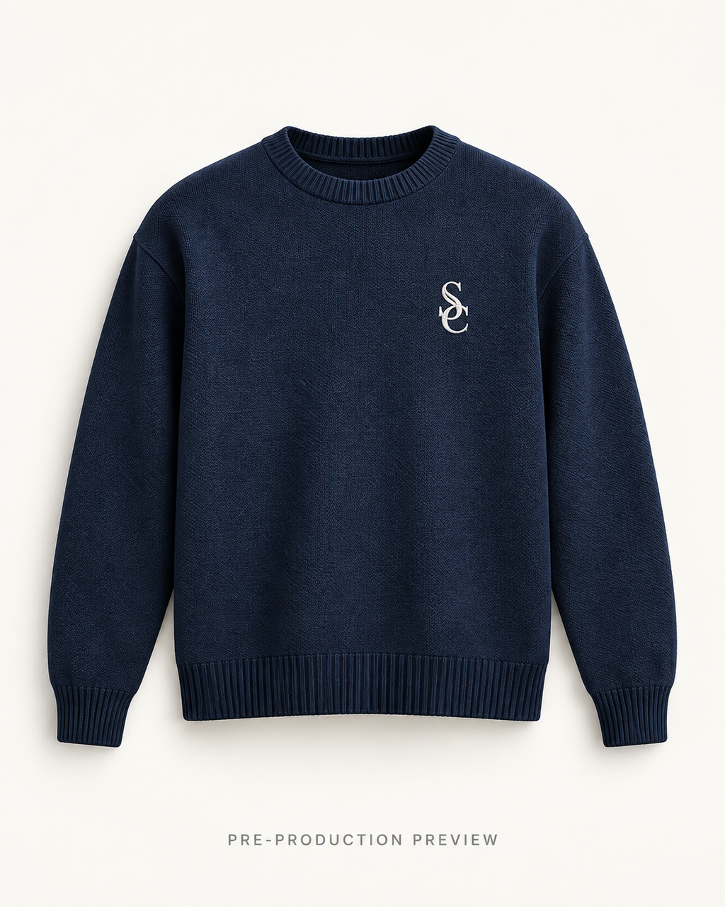 Generated pre-production front preview of Southerly Crew Knit 026.