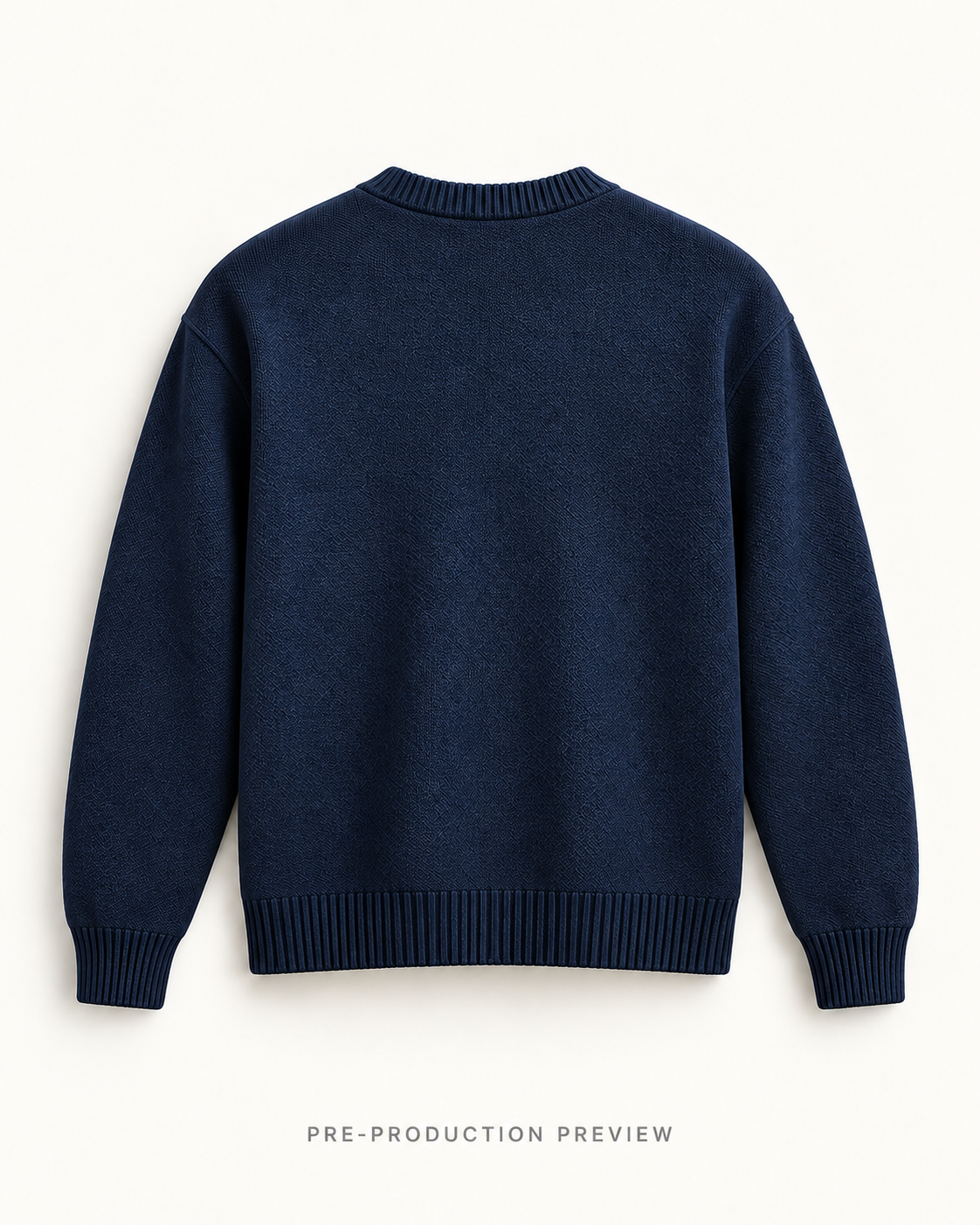 Generated pre-production back preview of Southerly Crew Knit 026.