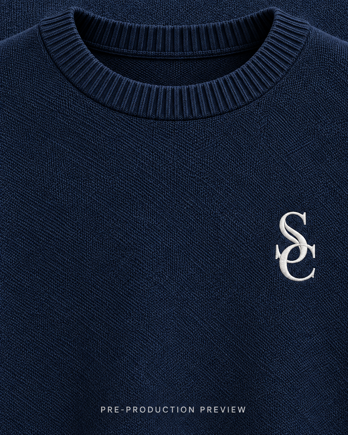 Generated pre-production artwork detail preview of Southerly Crew Knit 026.