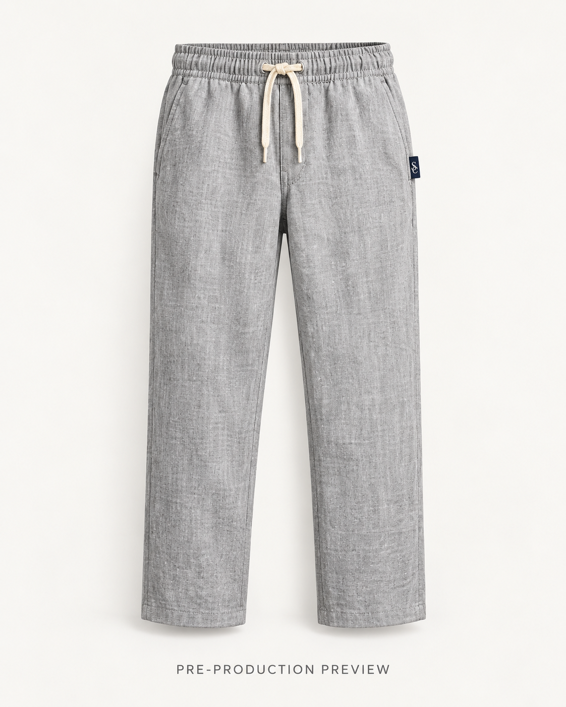 Generated pre-production front preview of Southerly Linen Trouser 027.