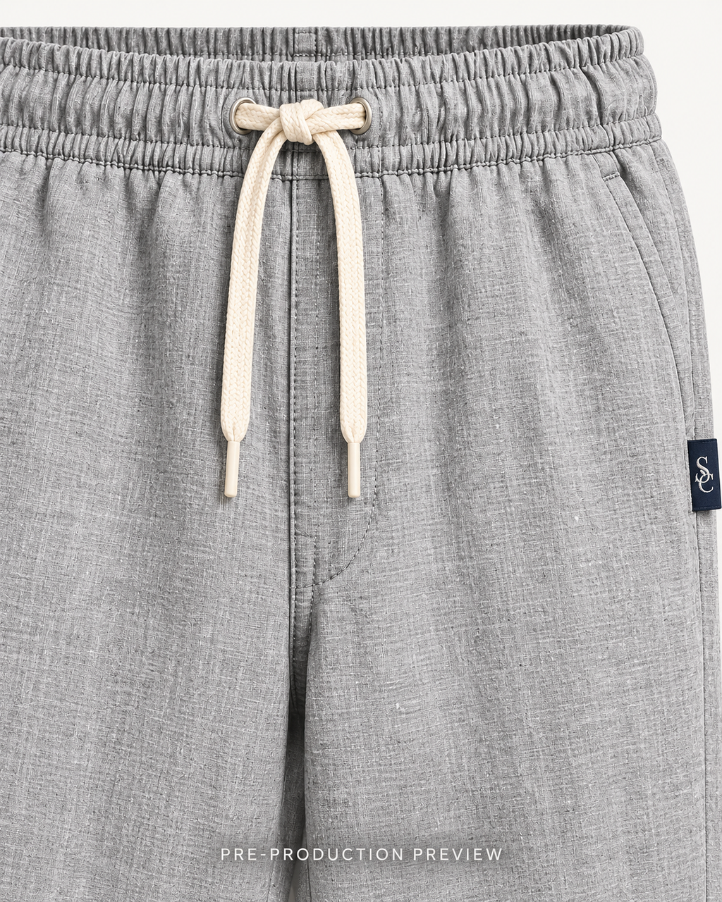 Generated pre-production artwork detail preview of Southerly Linen Trouser 027.