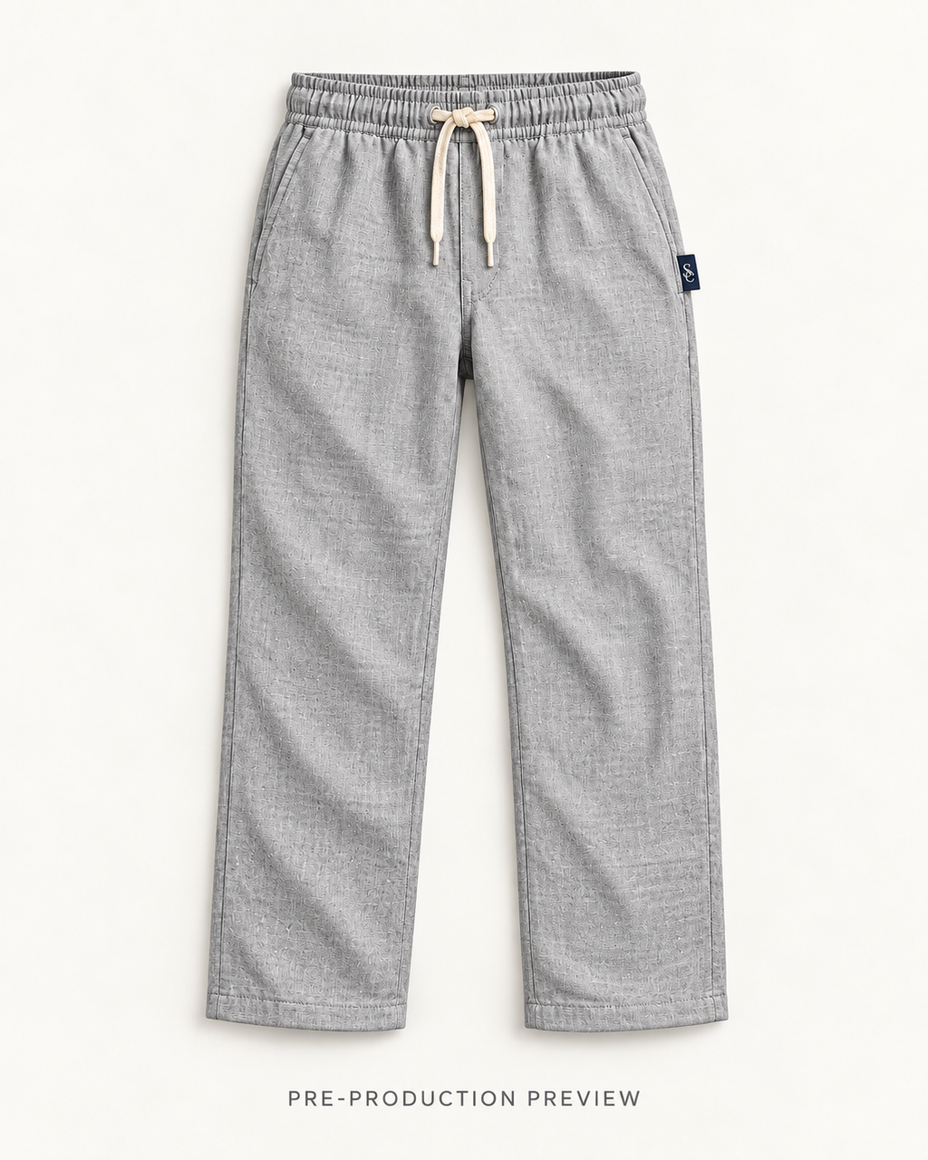 Generated pre-production flat lay preview of Southerly Linen Trouser 027.