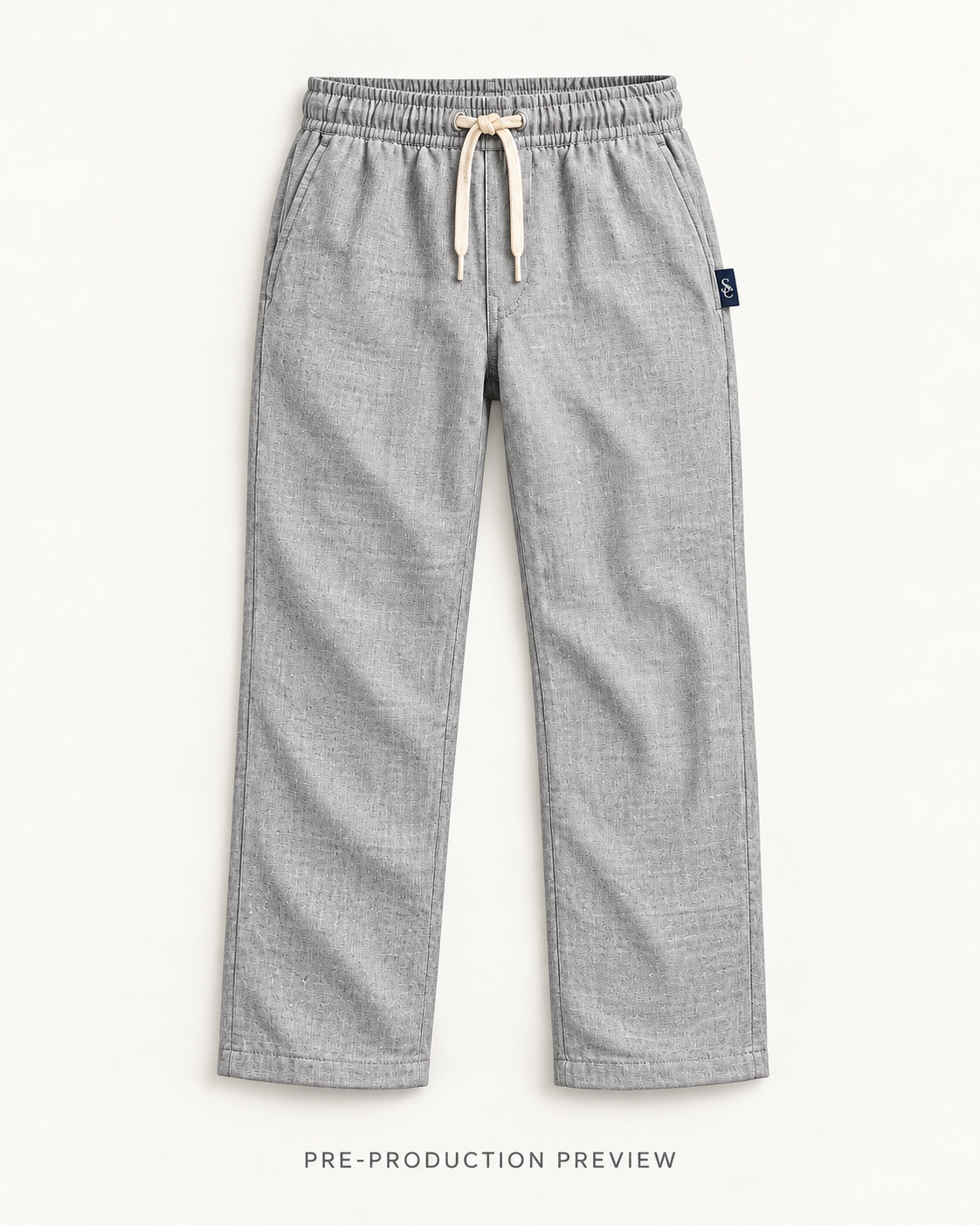 Generated pre-production flat lay preview of Southerly Linen Trouser 027.