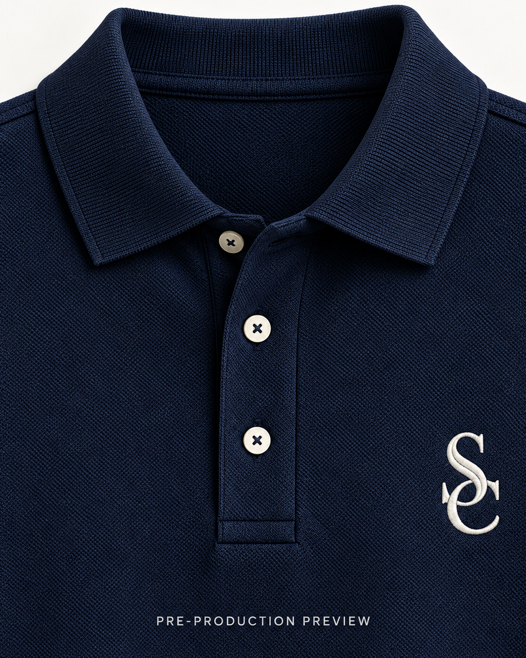Generated pre-production artwork detail preview of Southerly Short-Sleeve Polo 029.