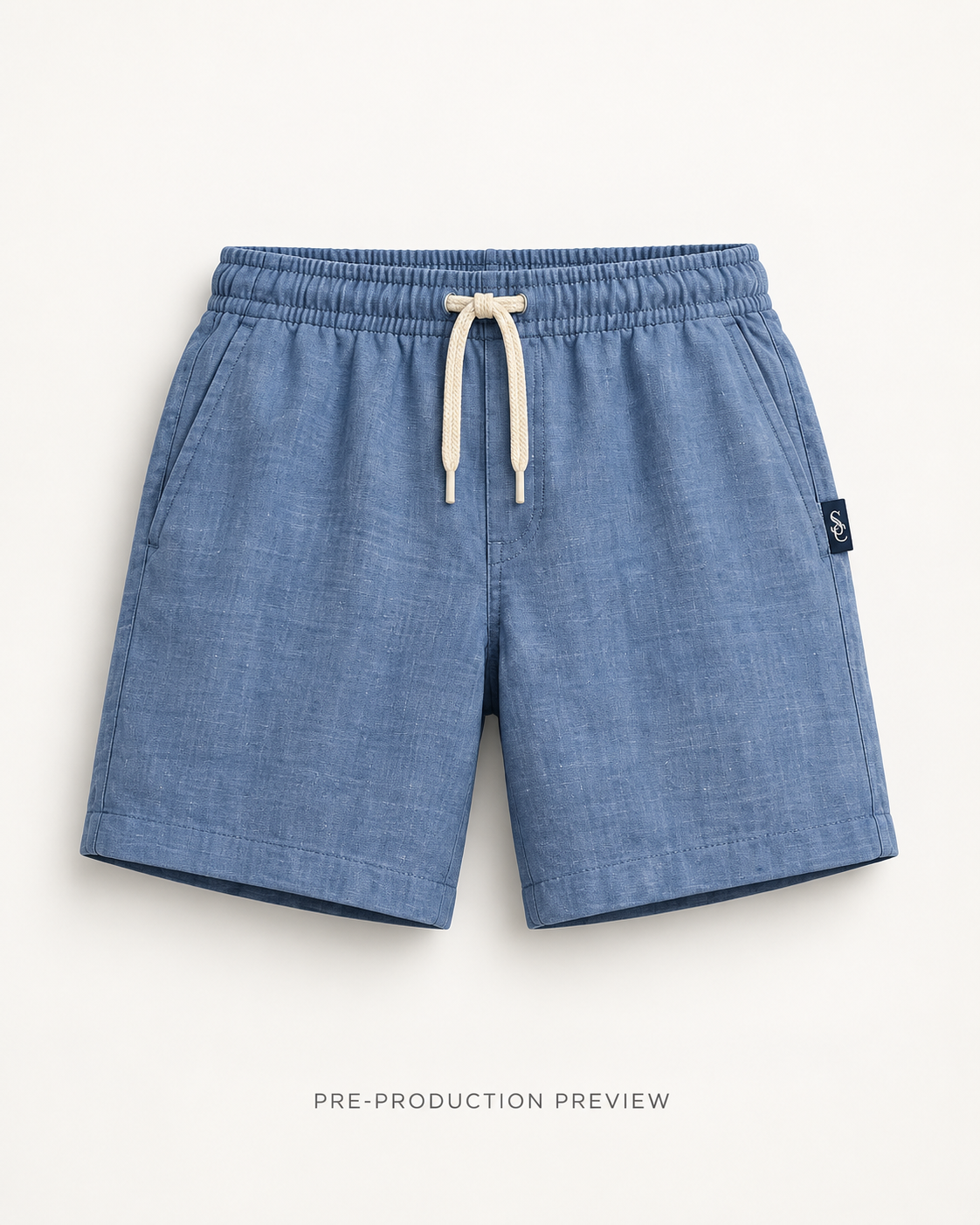 Generated pre-production front preview of Southerly Linen Short 032.