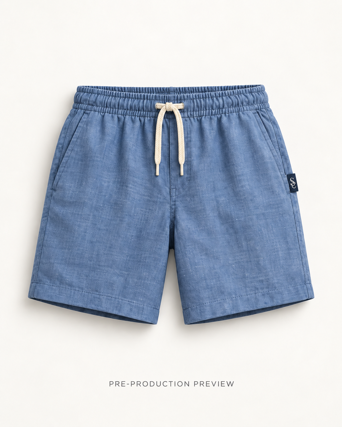 Generated pre-production flat lay preview of Southerly Linen Short 032.