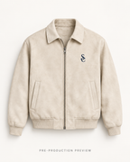 Generated pre-production front preview of Southerly Suede Blouson 033.