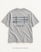 Generated pre-production flat lay preview of Oar Rack Graphic Tee 035.