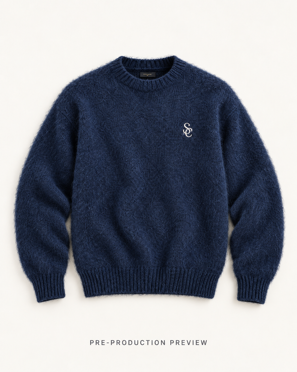 Generated pre-production flat lay preview of Southerly Brushed Crew Knit 037.