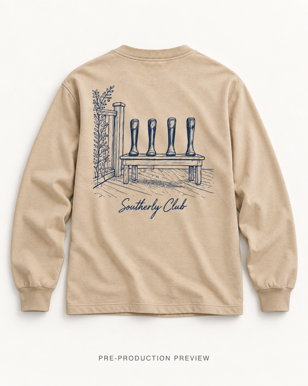 Generated pre-production flat lay preview of Winter Pegs Graphic Long-Sleeve Tee 039.