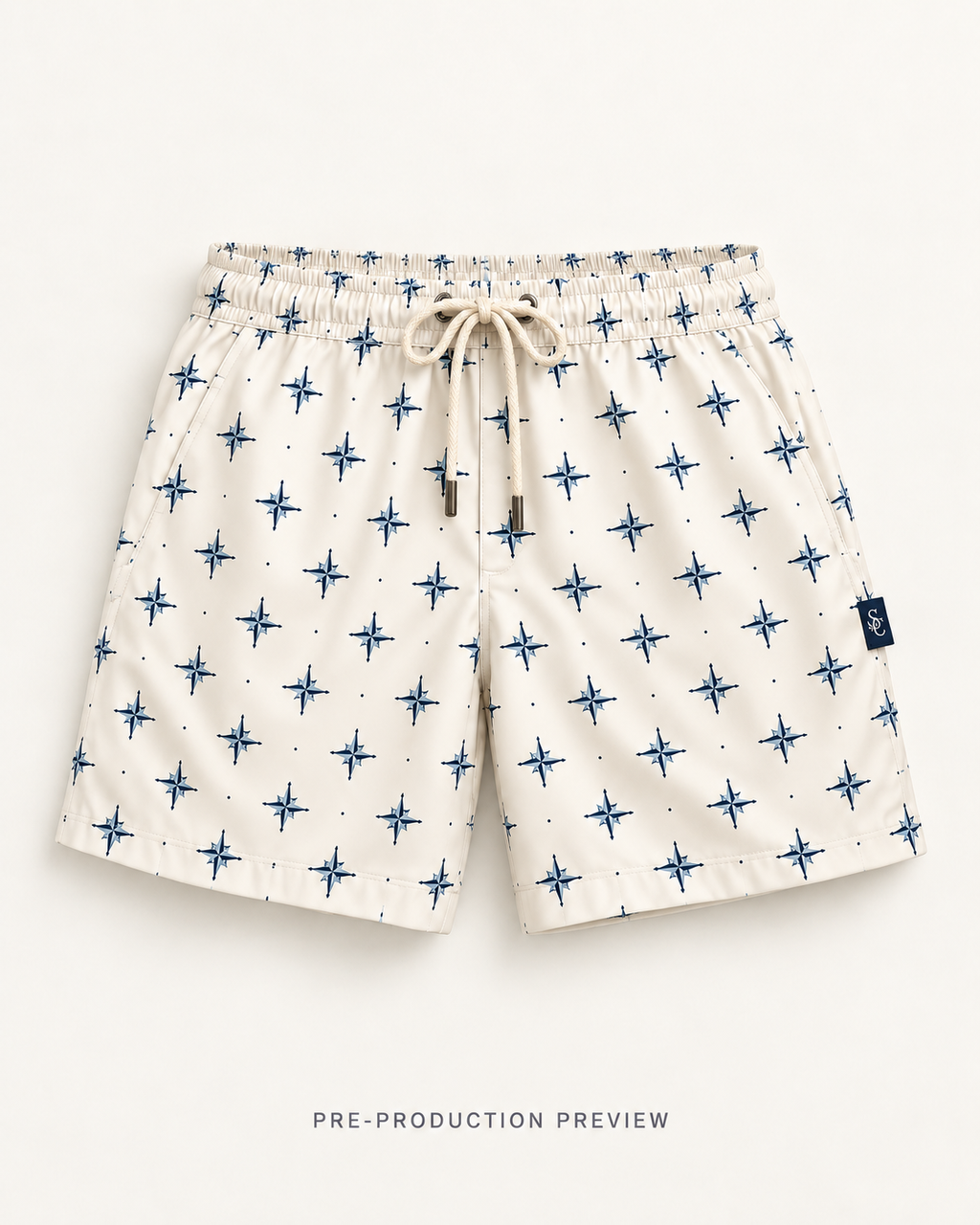 Generated pre-production flat lay preview of Southerly Swim Short 041.
