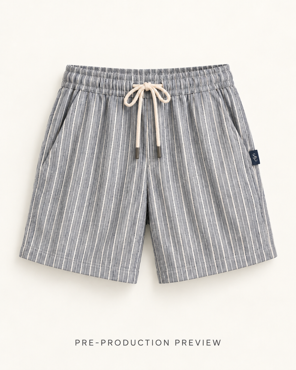Generated pre-production flat lay preview of Southerly Linen Short 043.