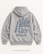 Generated pre-production flat lay preview of Garden Ladder Graphic Hoodie 046.