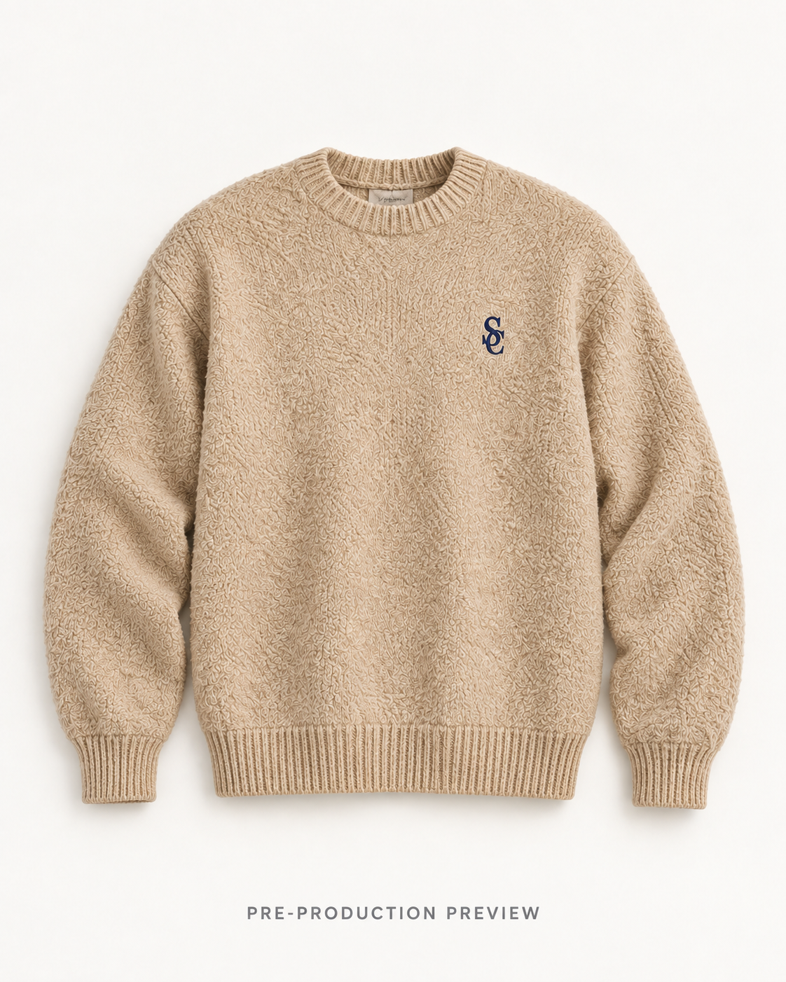 Generated pre-production flat lay preview of Southerly Crew Knit 047.