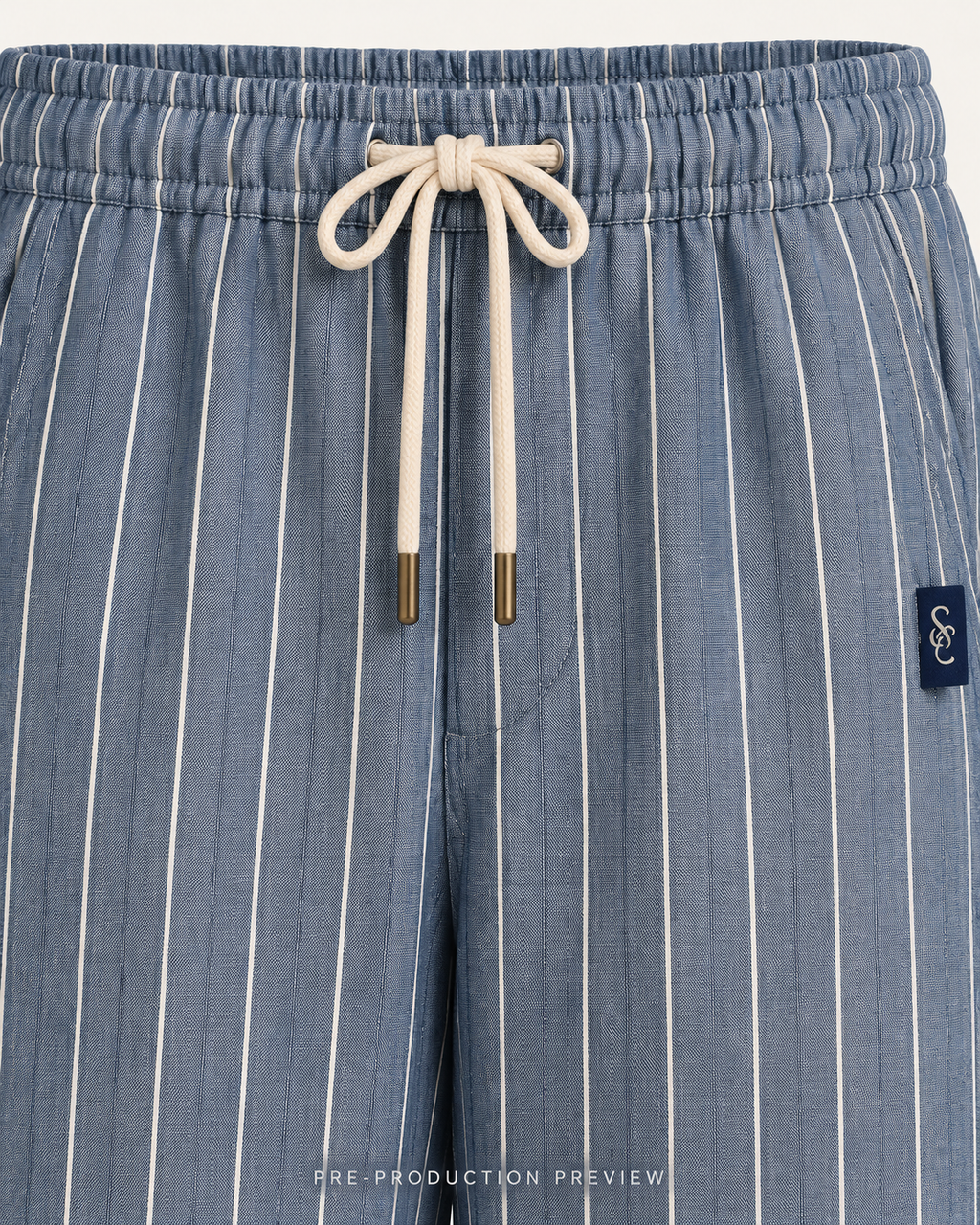 Generated pre-production artwork detail preview of Southerly Linen Trouser 048.