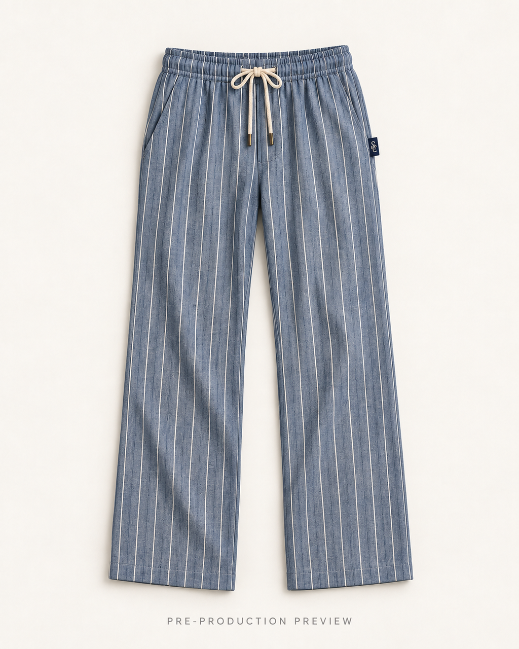 Generated pre-production flat lay preview of Southerly Linen Trouser 048.