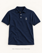 Generated pre-production flat lay preview of Southerly Short-Sleeve Polo 050.