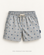 Generated pre-production flat lay preview of Southerly Swim Short 051.