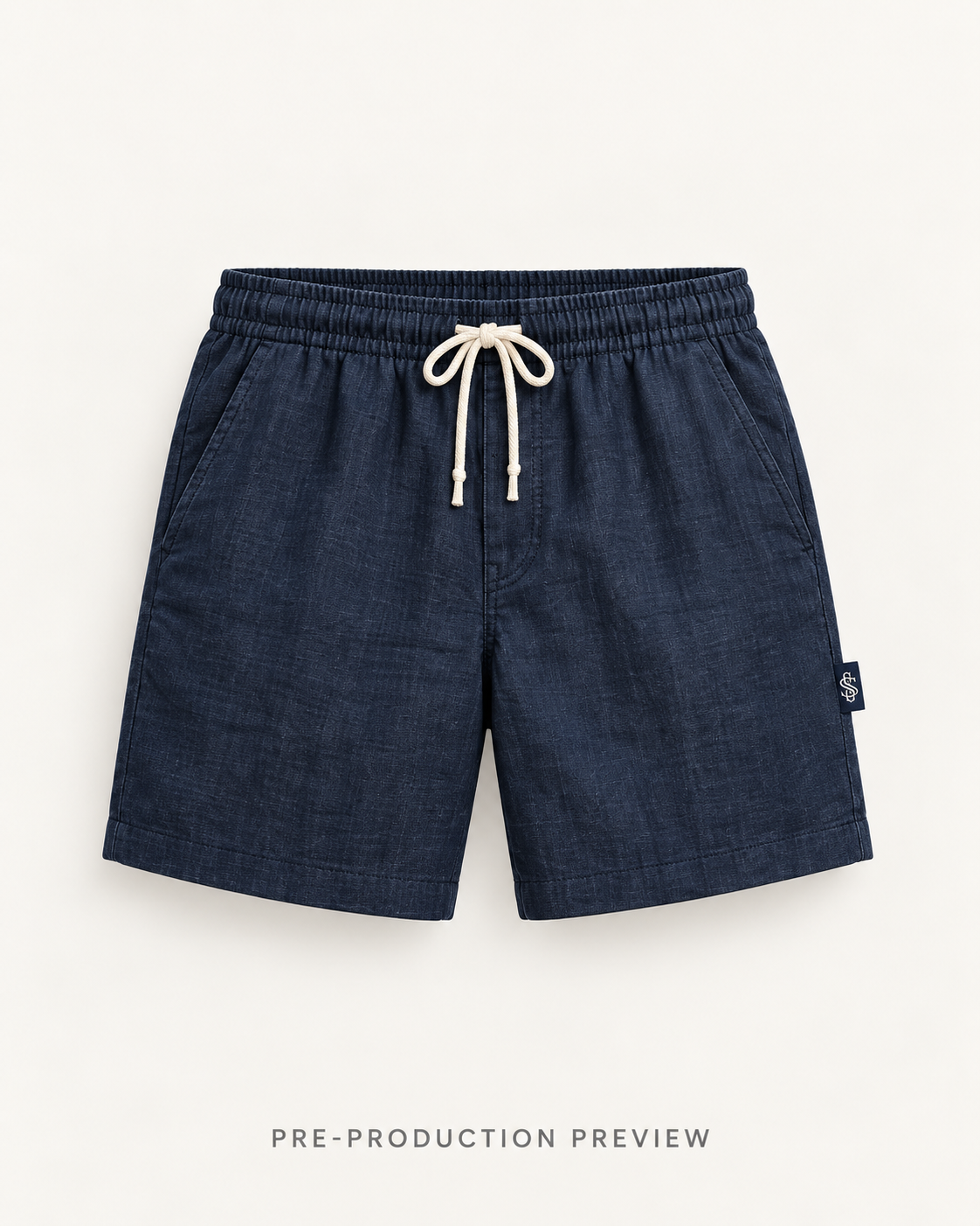 Generated pre-production front preview of Southerly Linen Short 053.