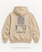 Generated pre-production flat lay preview of Window Seat Graphic Hoodie 055.