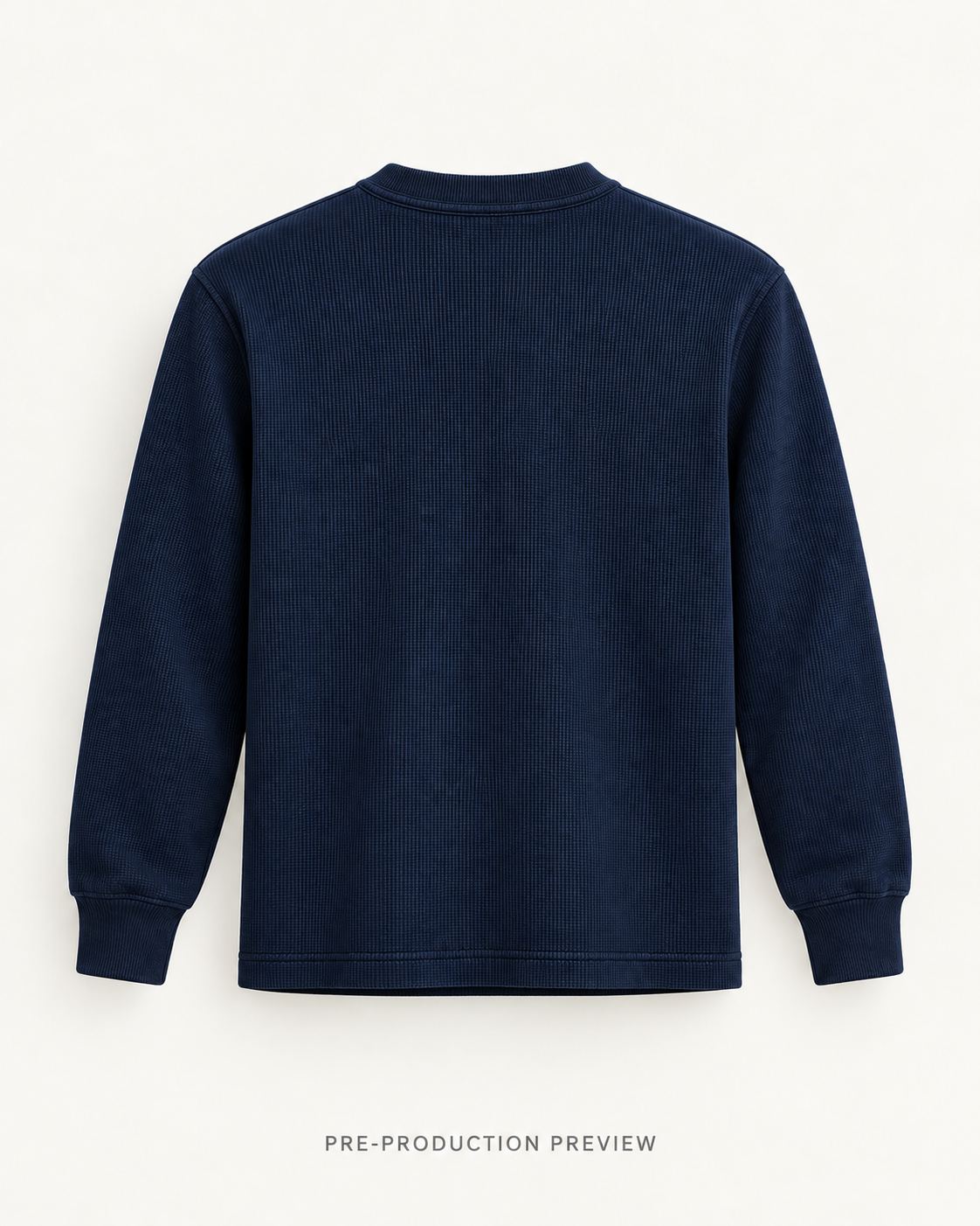 Generated pre-production back preview of Southerly Long-Sleeve Henley 058.