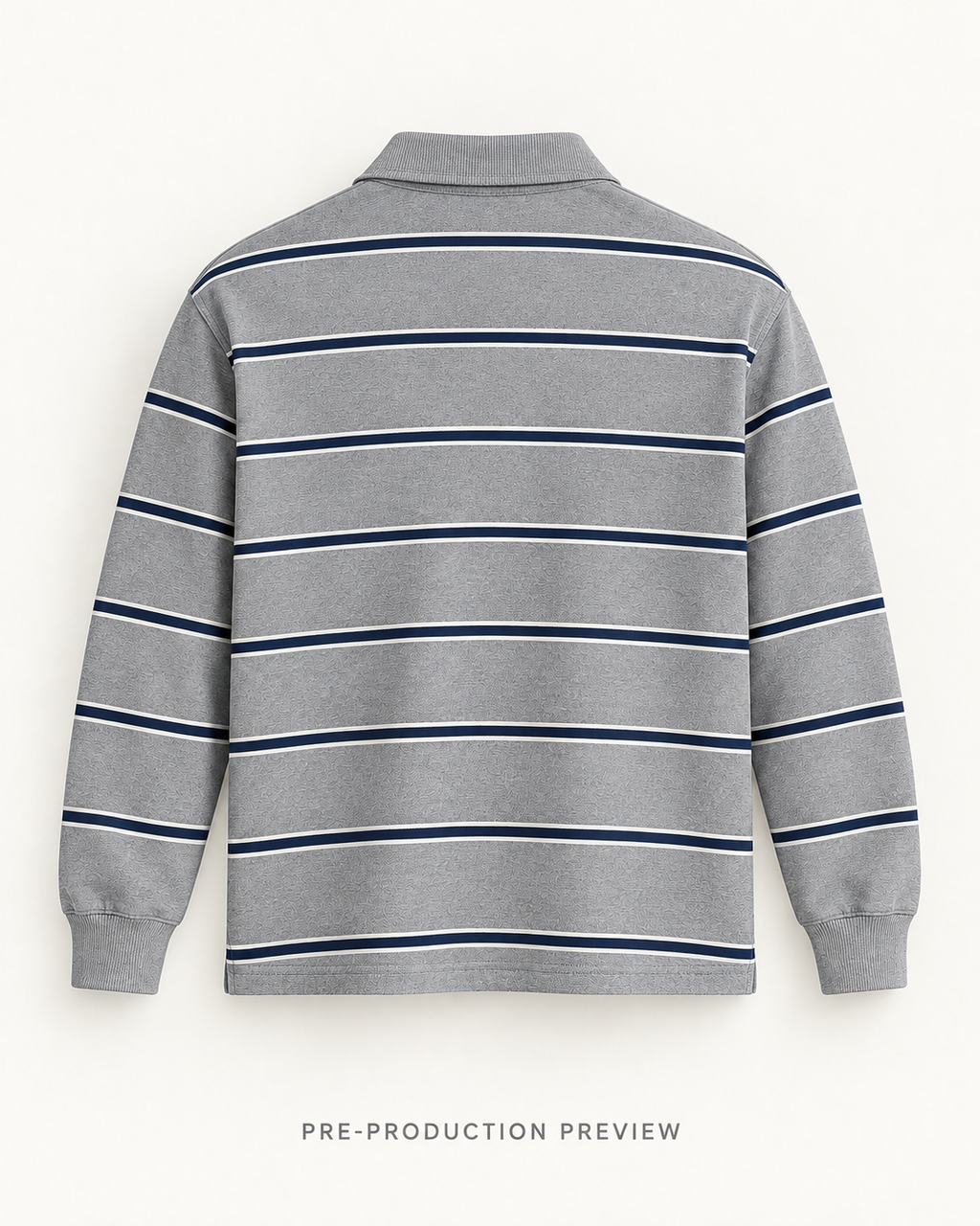 Generated pre-production back preview of Southerly Long-Sleeve Polo 059.