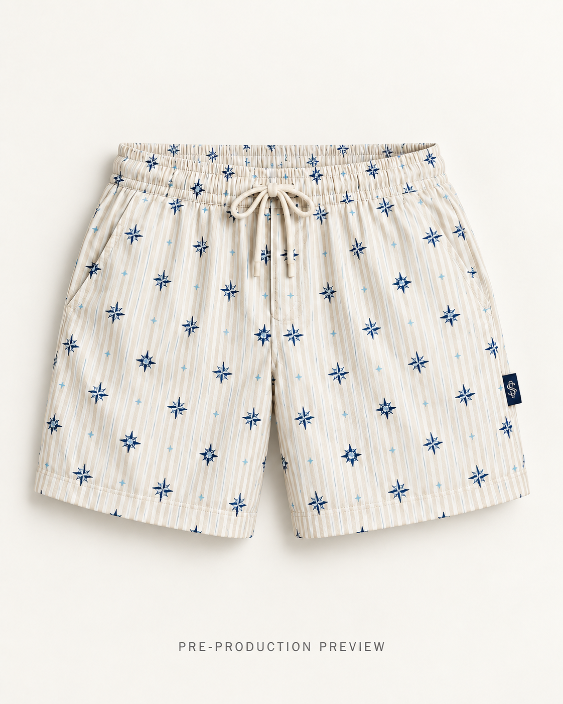 Generated pre-production flat lay preview of Southerly Swim Short 060.