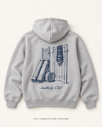 Generated pre-production flat lay preview of Bathing Screen Graphic Hoodie 062.