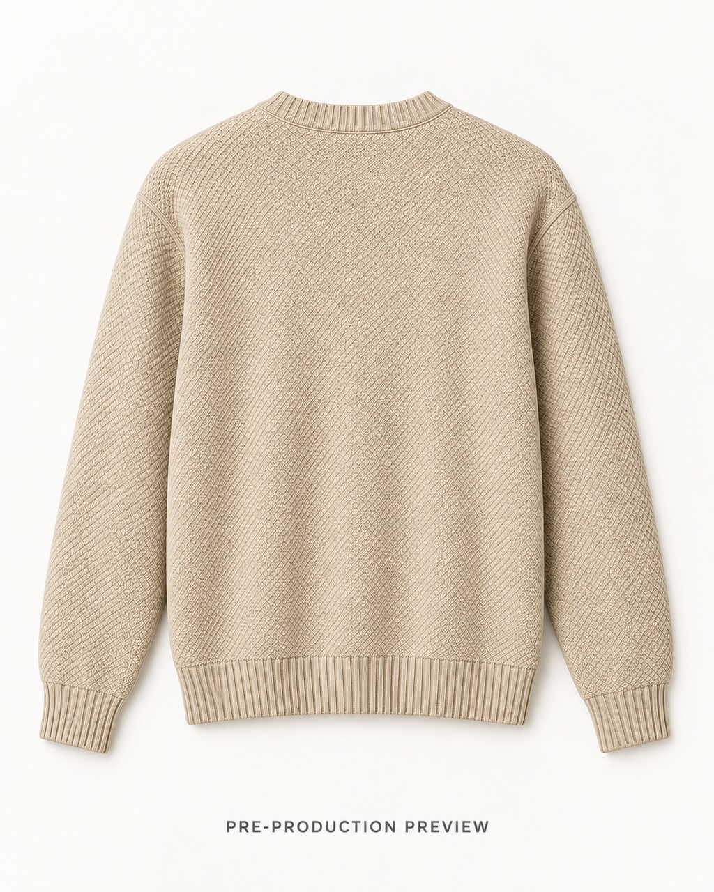 Generated pre-production back preview of Southerly Crew Knit 063.