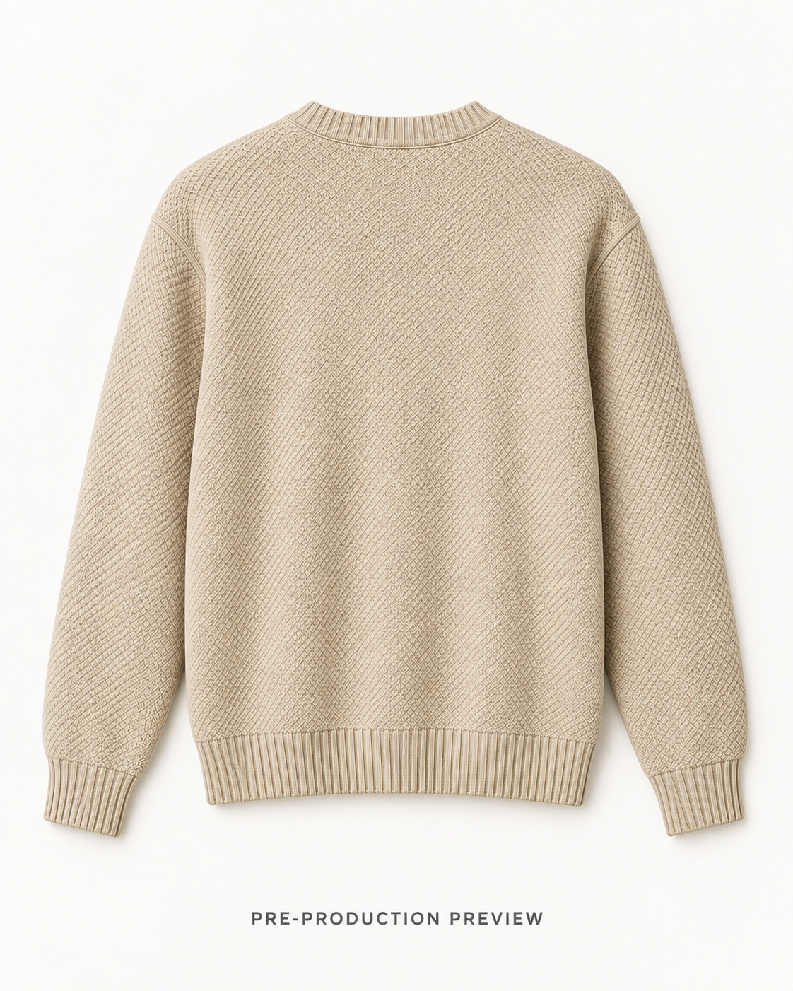 Generated pre-production back preview of Southerly Crew Knit 063.