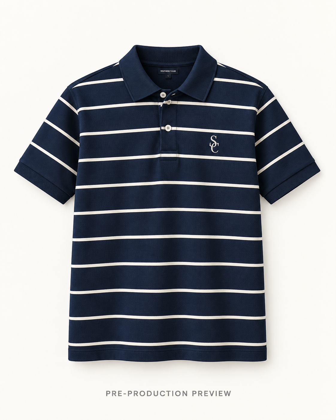 Generated pre-production front preview of Southerly Short-Sleeve Polo 066.