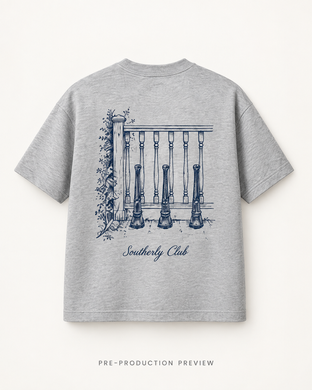 Generated pre-production back preview of Winter Pegs Graphic Tee 067.